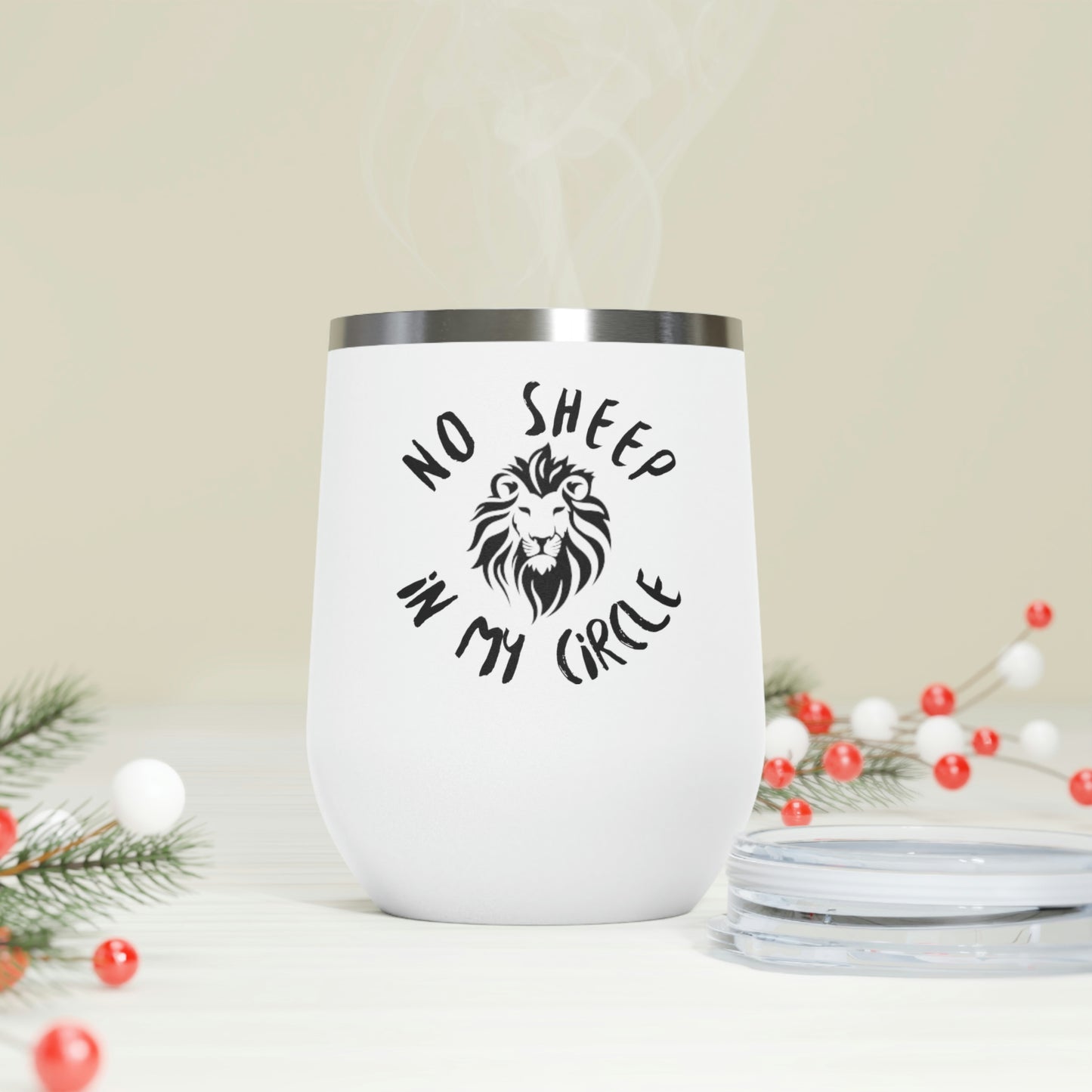 No Sheep in My Circle 12oz Insulated Wine Tumbler