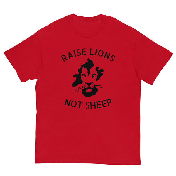 Mens Raise Lions Not Sheep Shirt | Lions Not Sheep Tshirt 2XL