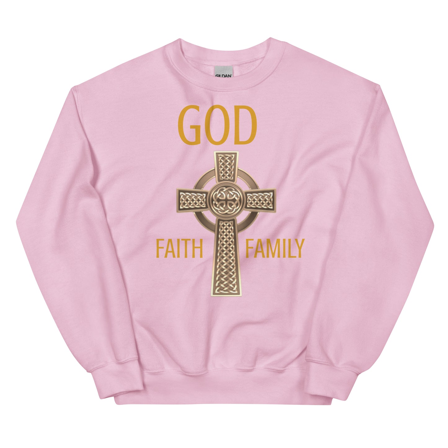 God Faith Family Unisex Crew Neck Sweatshirt