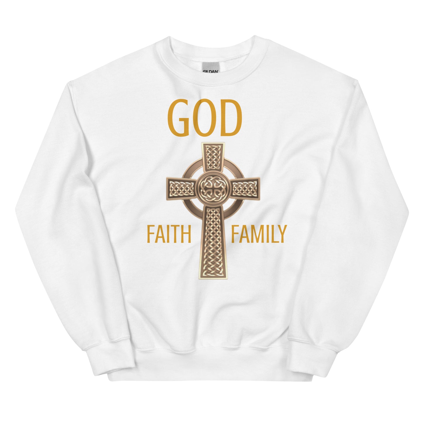 God Faith Family Unisex Crew Neck Sweatshirt